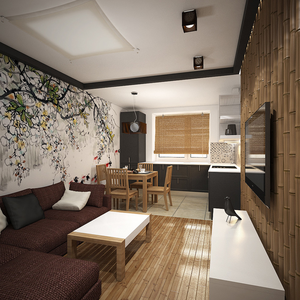 Дизайн-проект 2-х комнатной квартиры. Общая площадь 52 м2. Восточный стиль