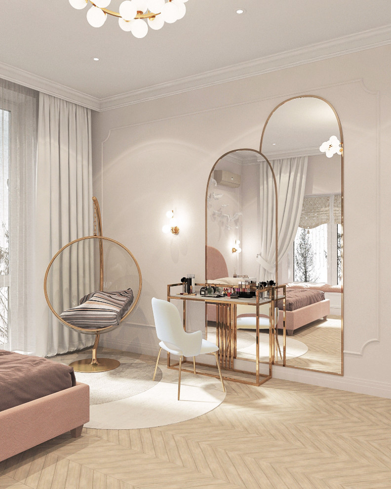 Двухэтажный дом в современной классике