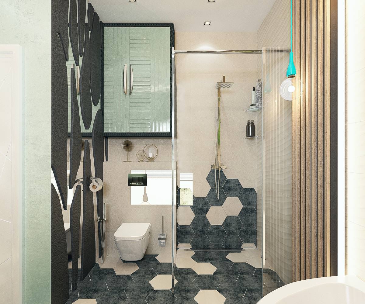 Ванная комната в частном домовладении 5