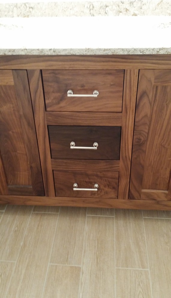 Black Walnut Bathroom Vanity Modern Bathroom New York by Northeast Furniture Studio