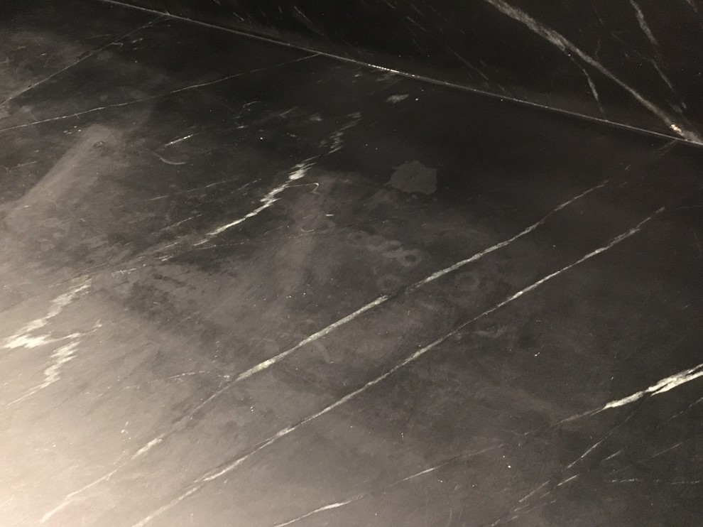 How to remove/prevent smudges in wax finish on soapstone?