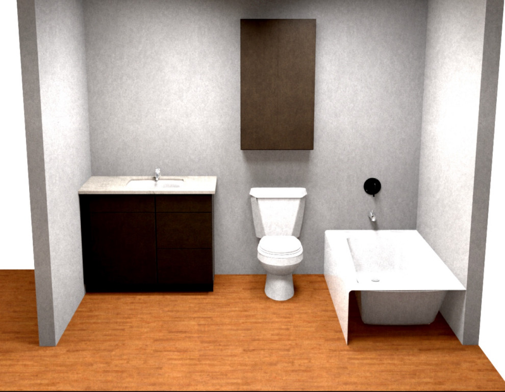 Mountain Modern Cabin Bathroom