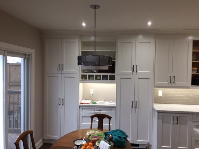 Main floor - load bearing wall removal - open concept - double sized kitchen