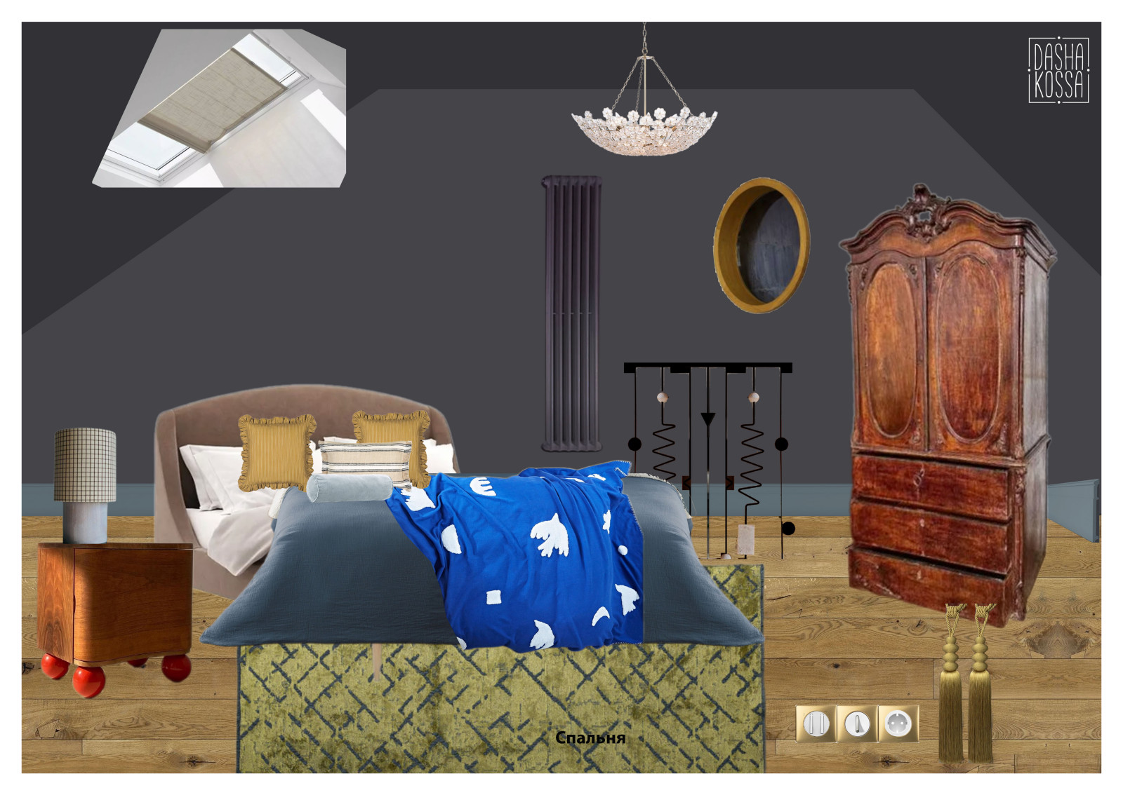 Fairy Embroidery. Двухуровневая квартира как союз изящных искусств!