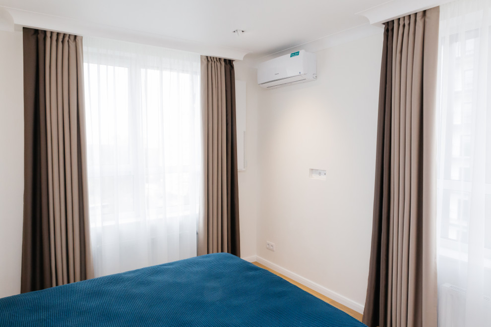 Мужская спальная, шторы блекаут  (ЖК Венский лес г. Уфа)