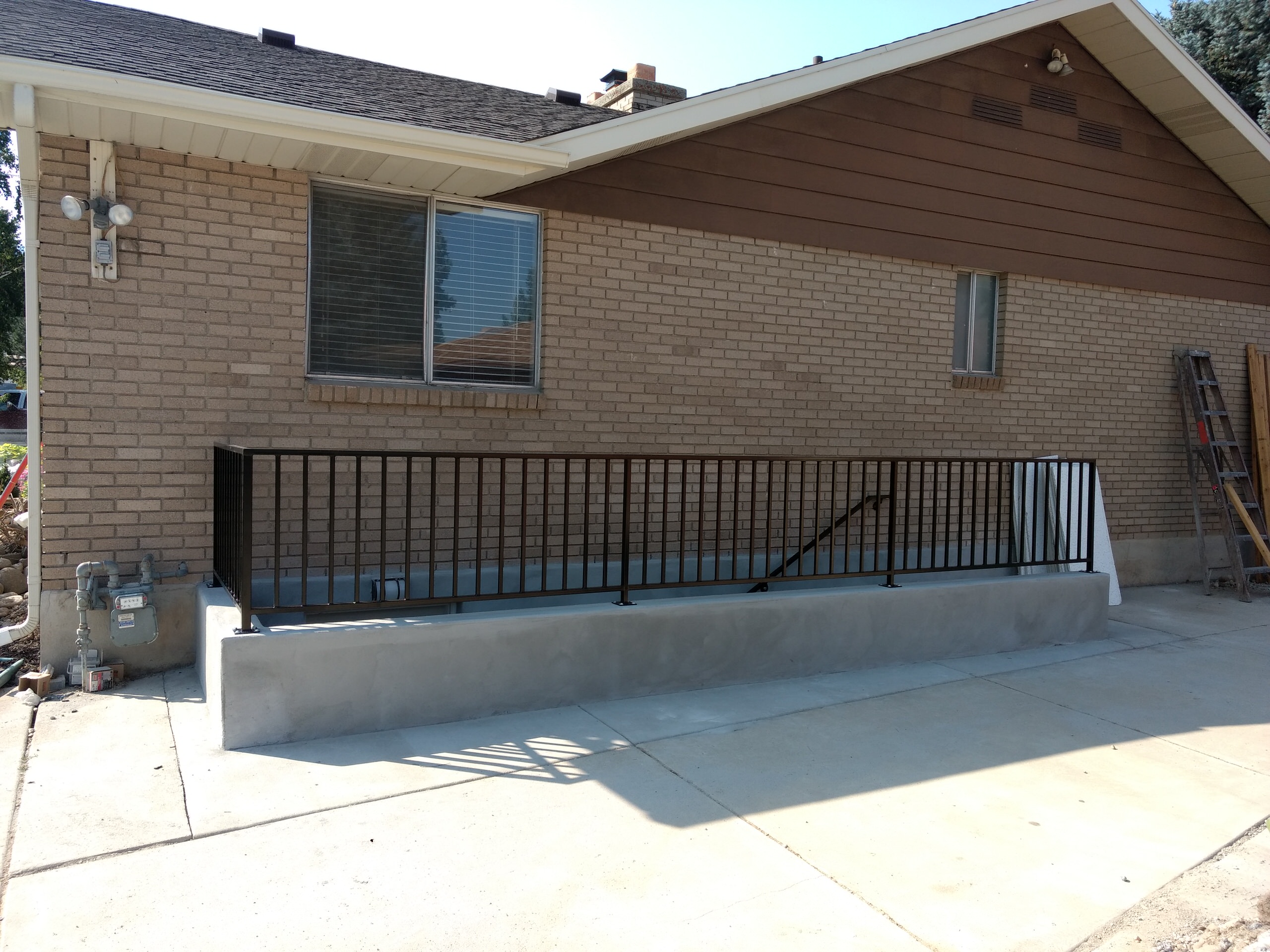Basement Entry Gaurd Rail