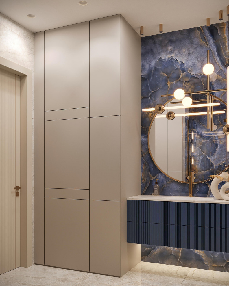 Роскошный дизайн квартиры в стиле современная классика в ЖК "Квартал Лахта парк"