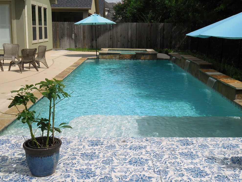 Lap pool in Wimbledon Champion Estates Contemporary Pool Houston