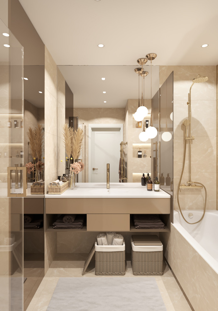 4-к квартира 105 м² в бардовых цветах