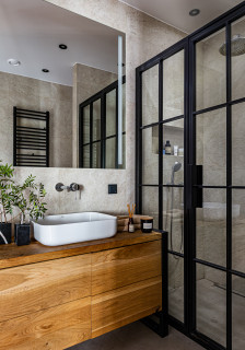 Ванные (со стеклянными шторками) - Дизайн интерьера ванных - со стеклянными шторками