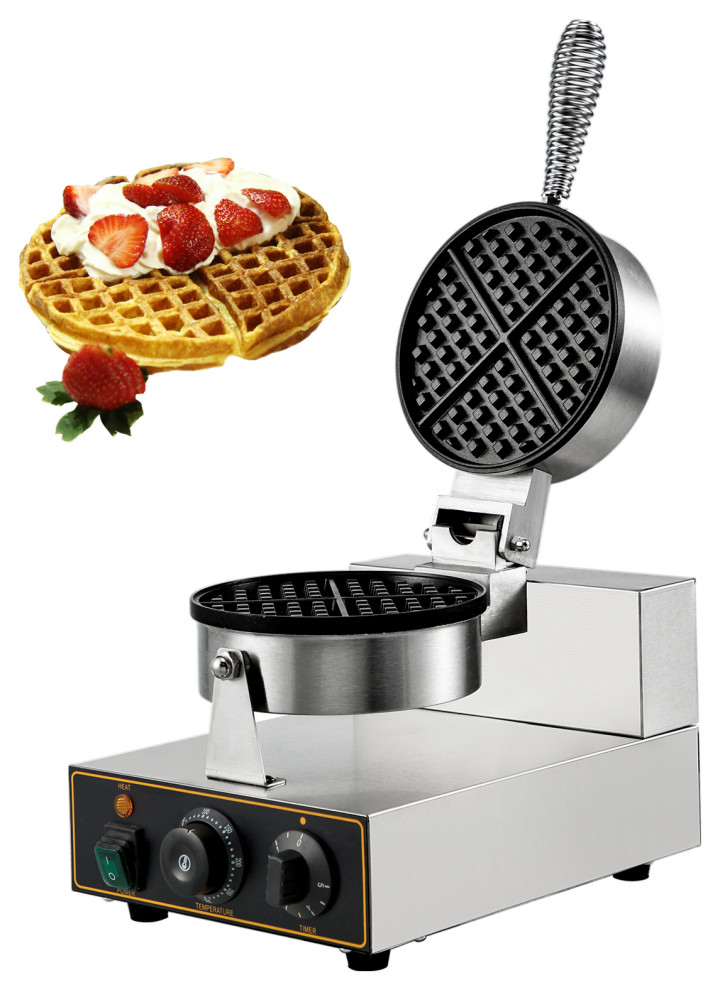 VEVOR Waffle Maker Machine Commercial Electric Nonstick Stainless Steel Baker