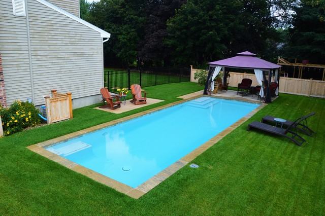 Rectangular Pool 2017 american-traditional-swimming-pool