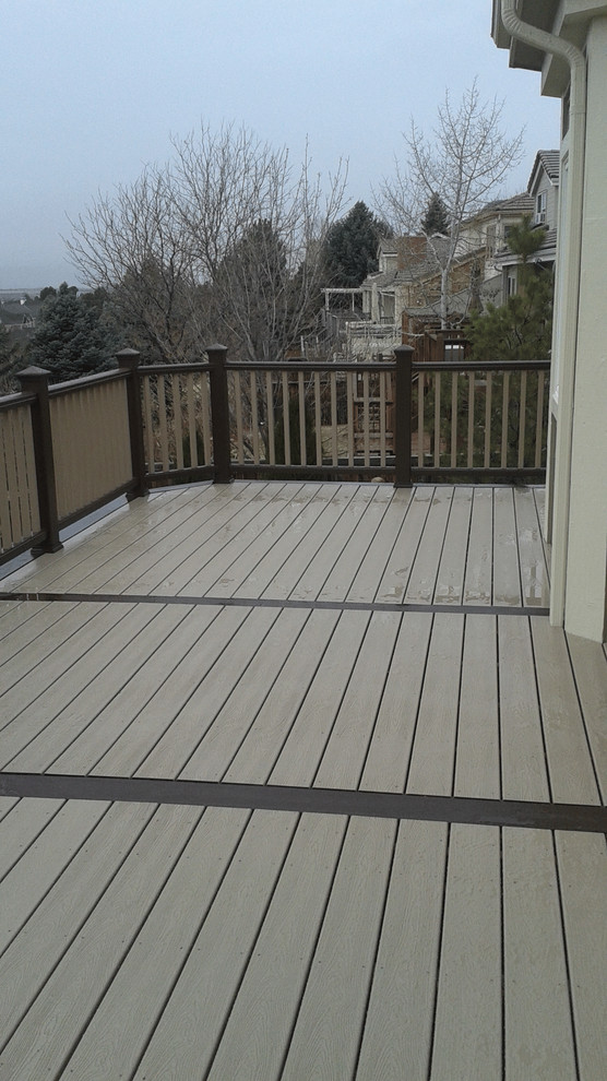 Inspiration for a modern deck remodel in Denver