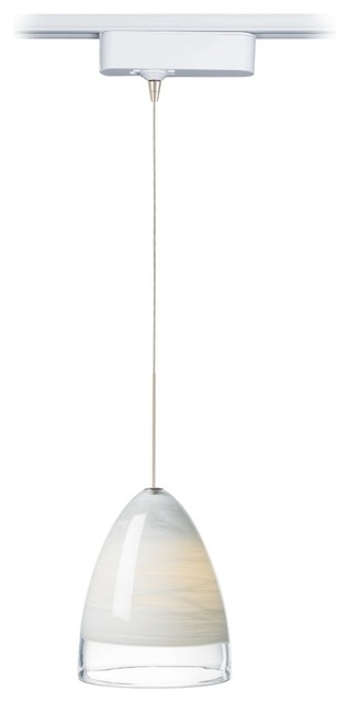 Contemporary LED Nebbia White Tech Track Pendant for Lightolier Track Systems