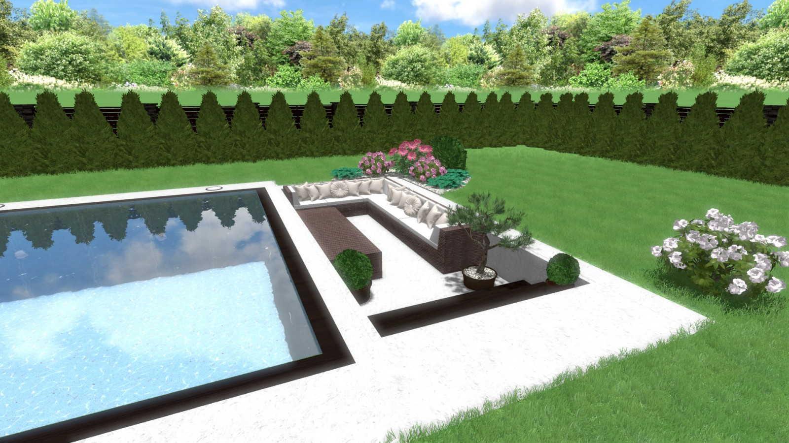 3D ландшафтный проект 1500 руб./сотка + все планы и чертежи