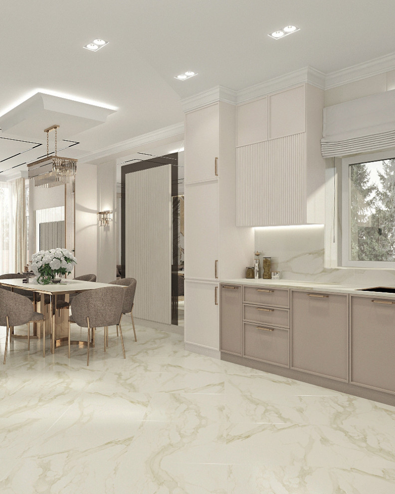 Двухэтажный дом в современной классике