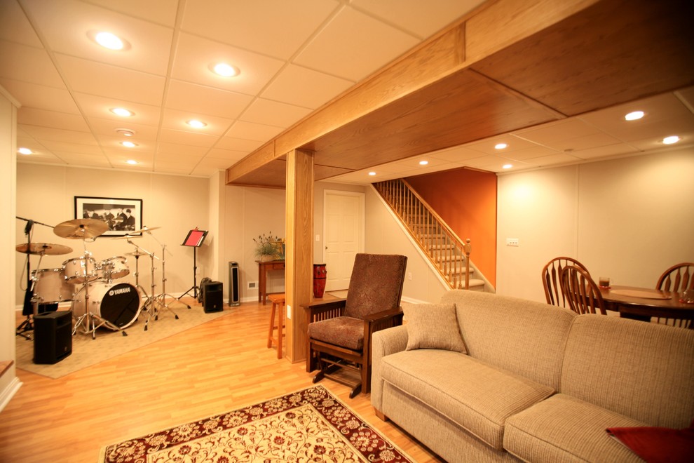 Basement Remodeling Traditional Basement New York by Comfort Windows & Doors