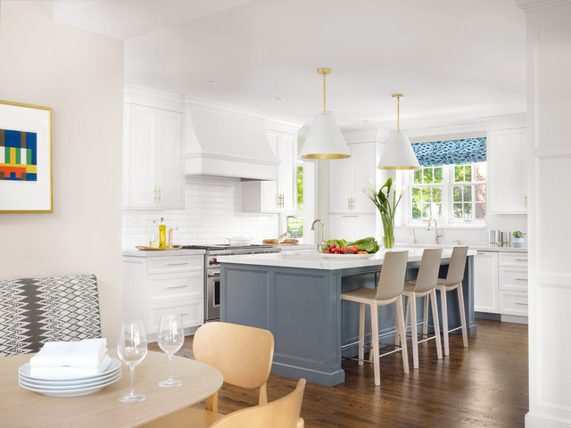 Contemporary Meets Mid-Century transitional-kitchen