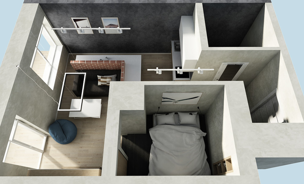 Дизайн - проект квартиры 35 м2