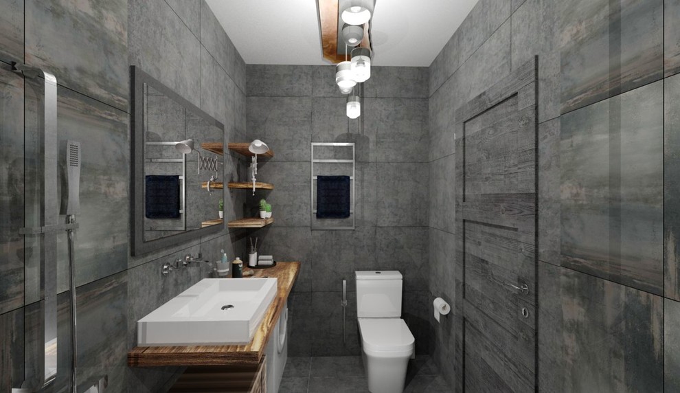 Холостяцкая студия в стиле лофт