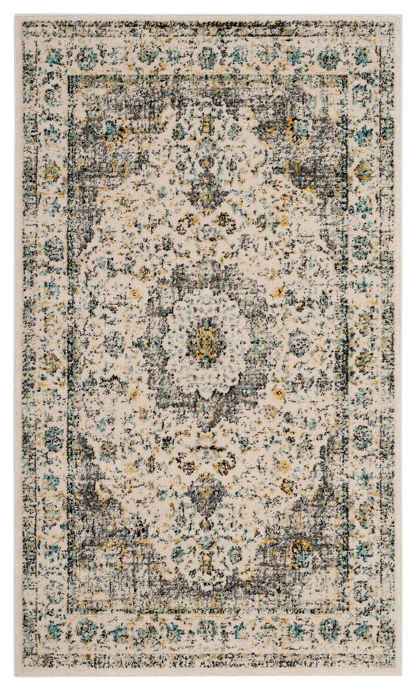 Safavieh Evoke Collection EVK220 Rug, 3'0" X 5'0" Contemporary Area