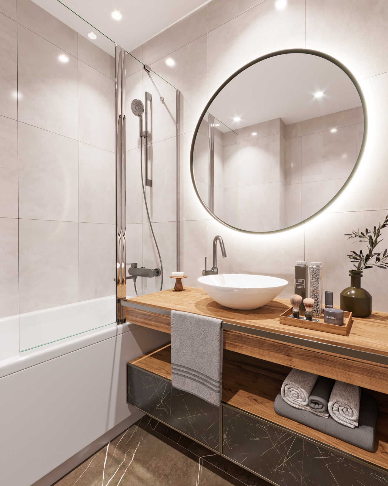 Интерьер квартиры площадью 49,17 м2