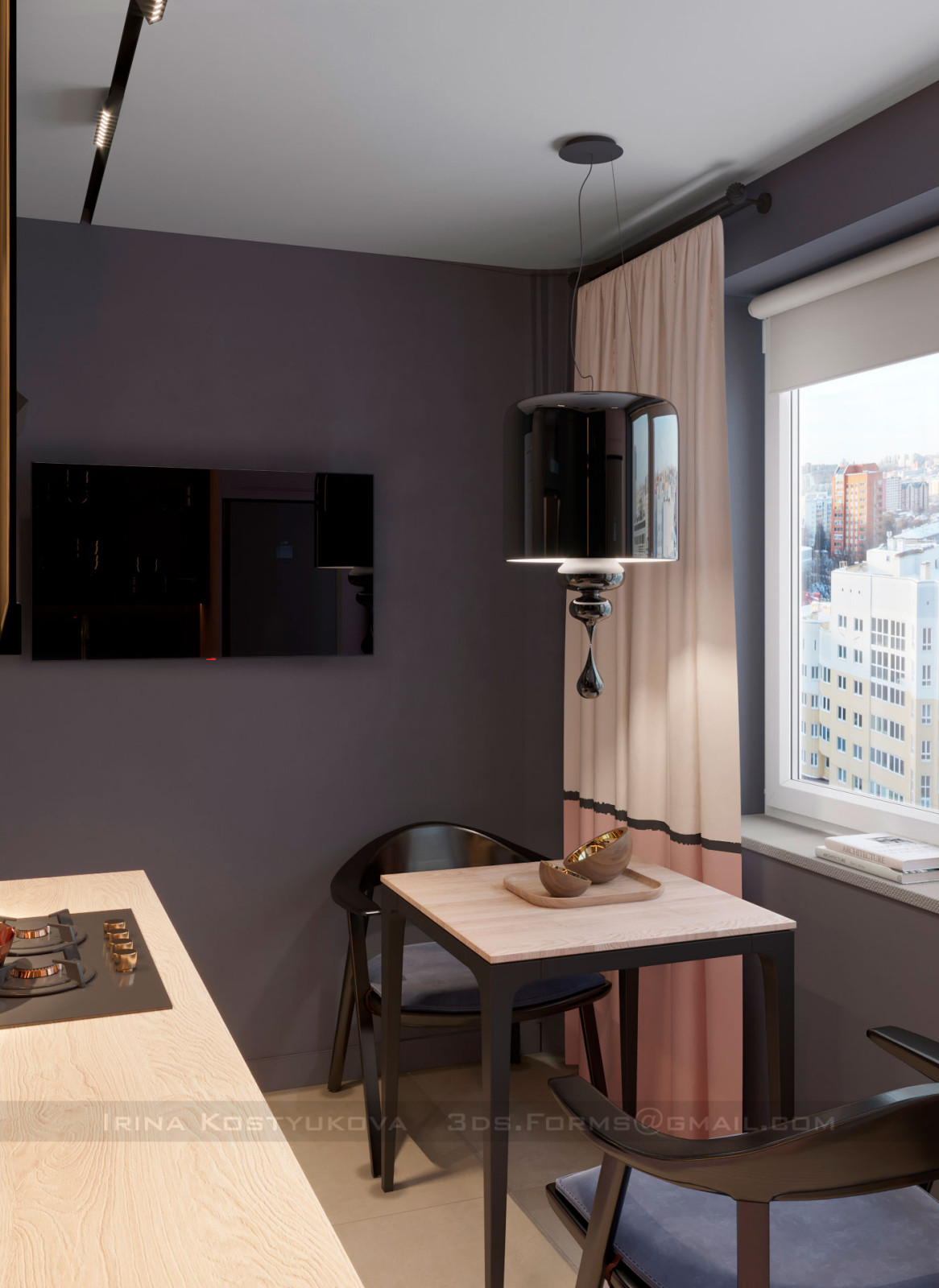 Современный стиль двухкомнатной квартиры в Боровлянах