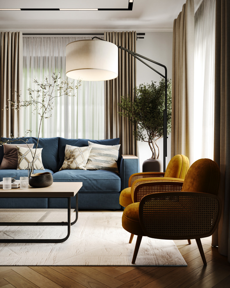 Дизайн-проект кухни-гостиной