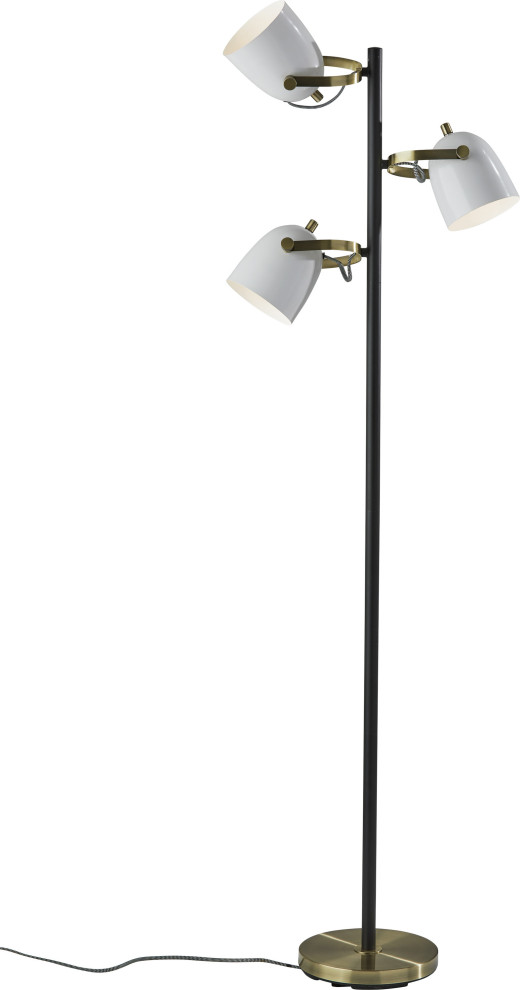 Casey Tree Lamp Transitional Floor, Ore International 6866g Floor Lamp Polished Brass