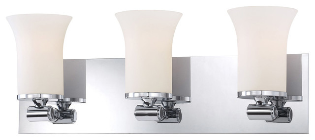 ELK LIGHTING Flare 3 Light Vanity, Chrome