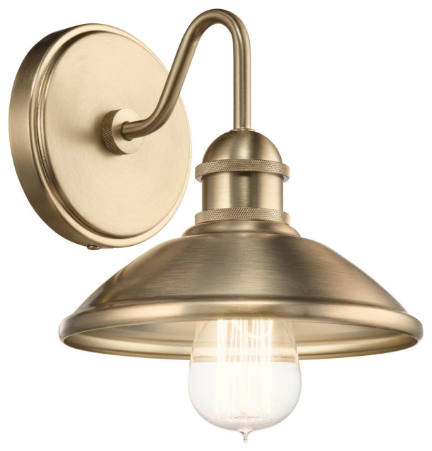 Clyde 7.5" 1 Light Wall Sconce, Champagne Bronze