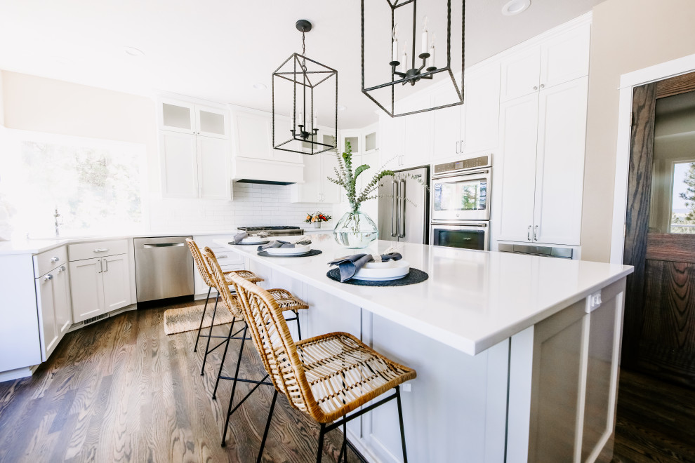 Inspiration for a transitional kitchen remodel in Seattle
