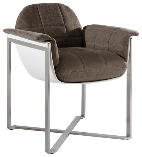 Sifas In-Outdoor Kocoon - Dining Armchair, Taupe, W/ Cushion