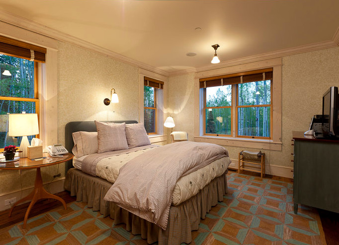 Mountain style bedroom photo in Denver
