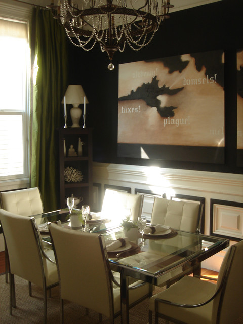 Dramatic Dining Room eklektisk-spisestue