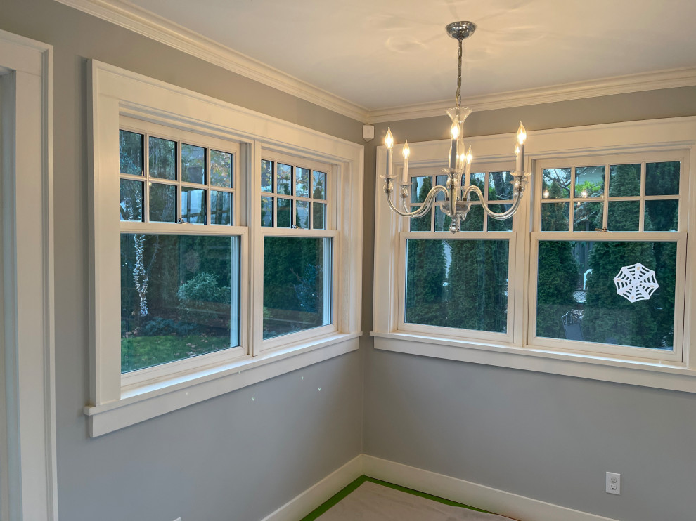 Inspiration for a transitional home design remodel in Seattle