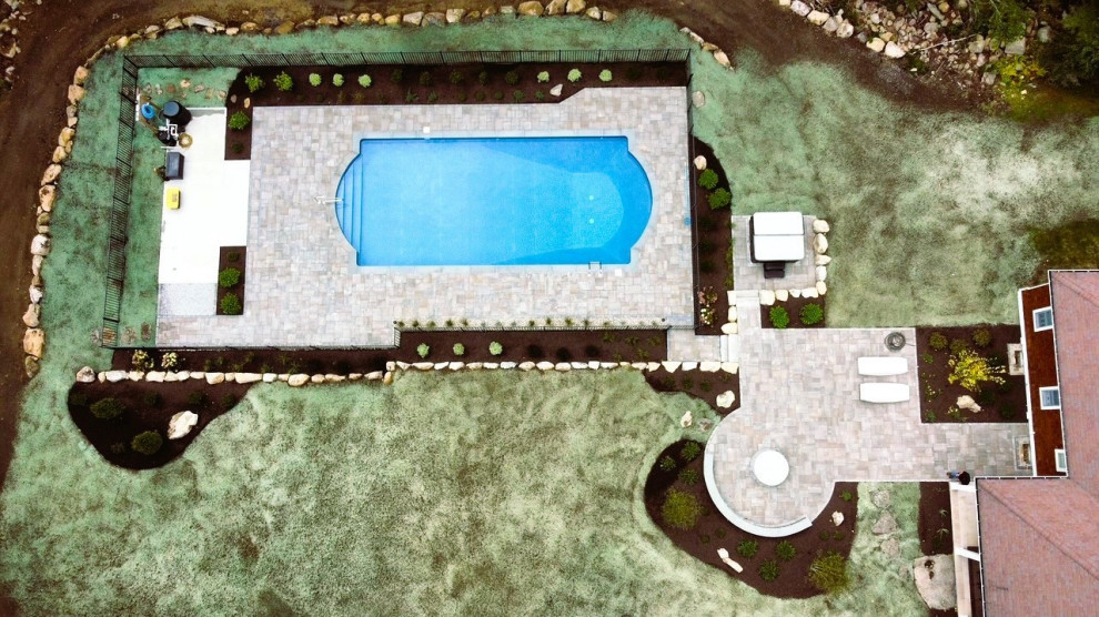 Family Time in Tiverton-Pool and Landscape Makeover