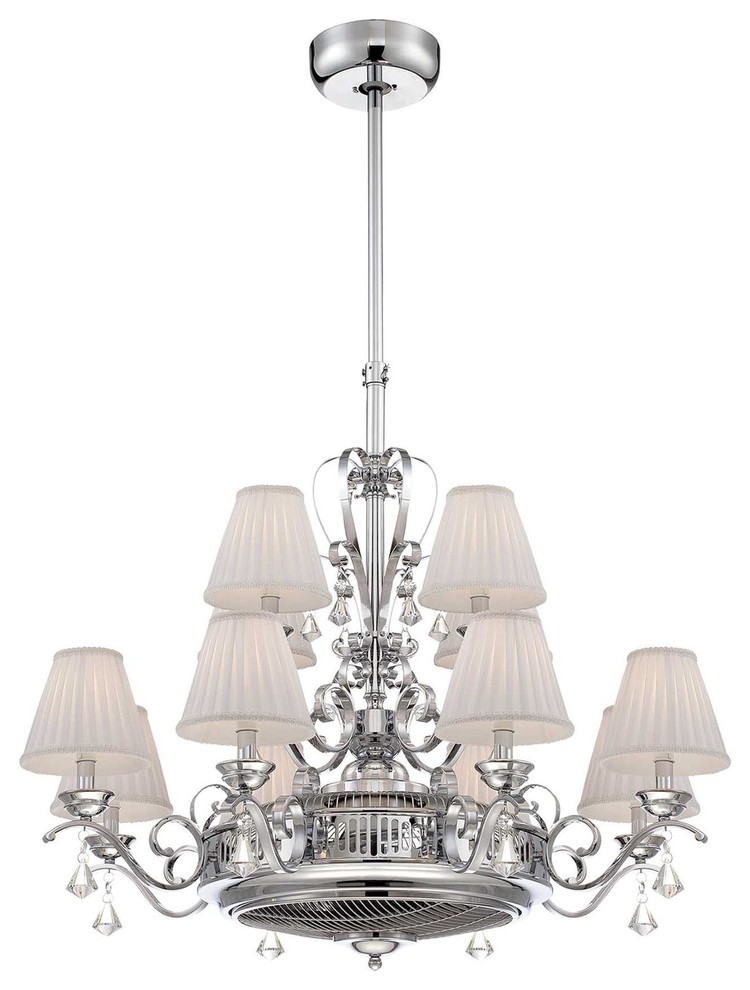 Savoy House Coromell Transitional Chandelier Ceiling Fan