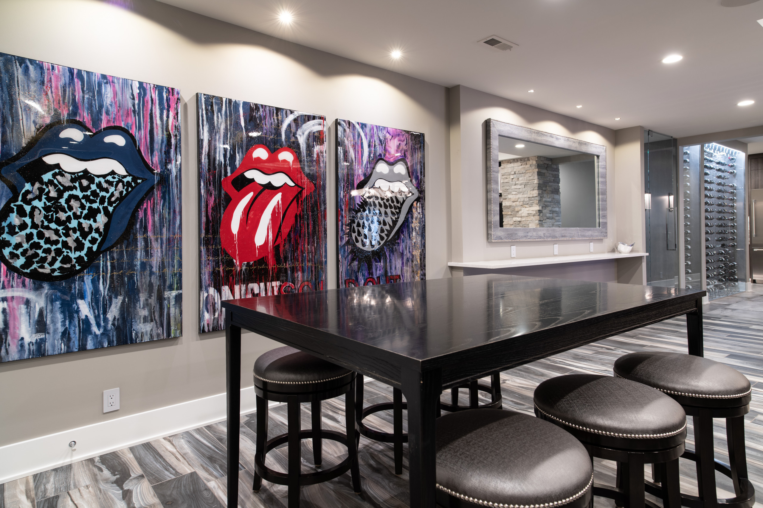 Modern Style Custom Basement | Sterling Ridge
