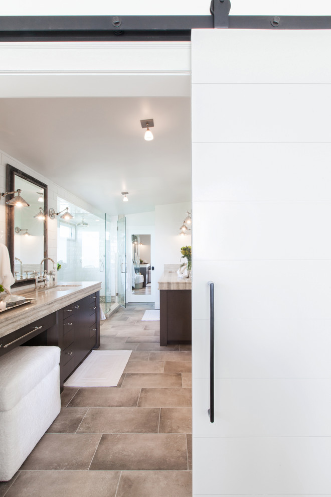 Inspiration for a coastal bathroom remodel in Orange County