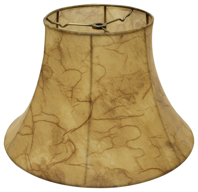 18" Antique Parchment Slanted Softback Lampshade - Transitional - Lamp ...