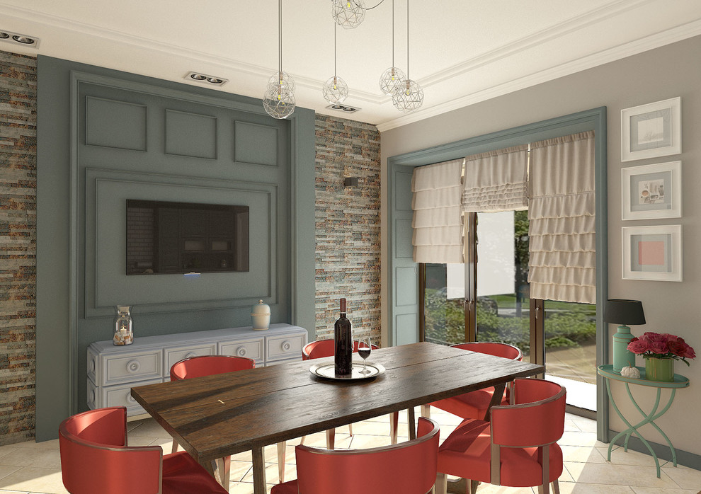 Дизайн интерьера кухни-столовой