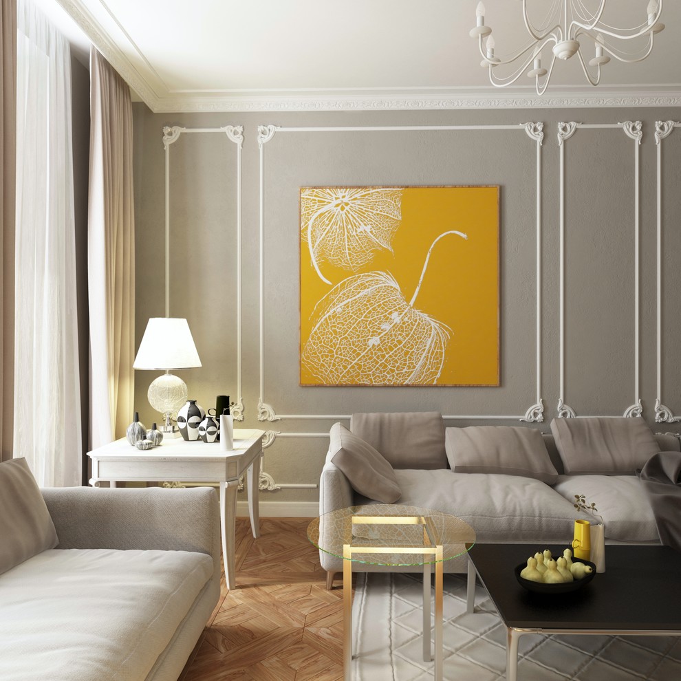 Визуализация лепнины в интерьере