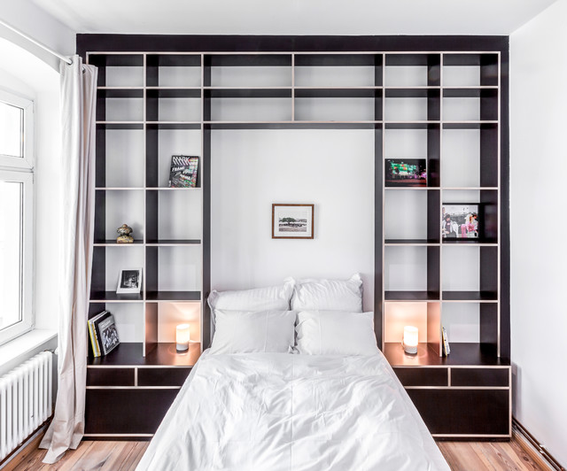 T Apartment modern-sovrum