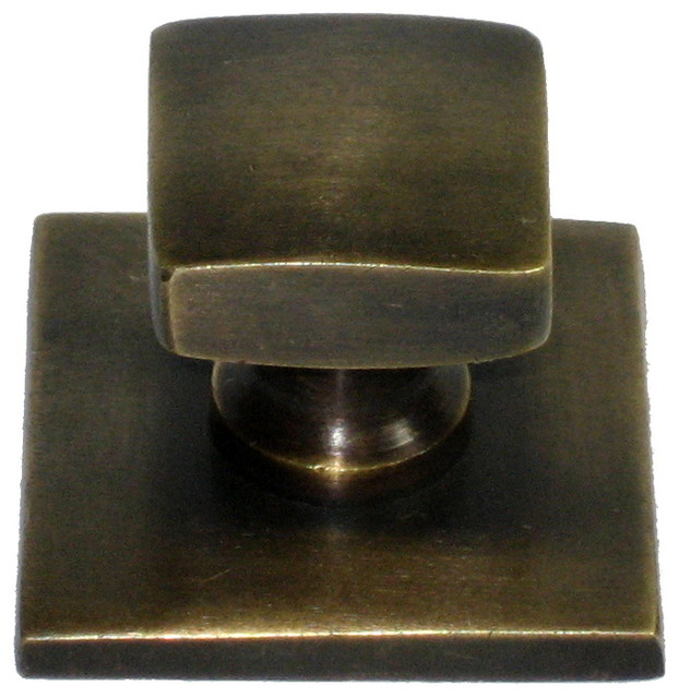 Square Knob With Oversized Backplate Cabinet And Drawer Knobs