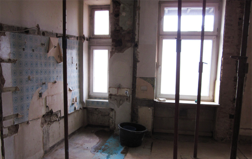 Kleines Bad - Baustelle