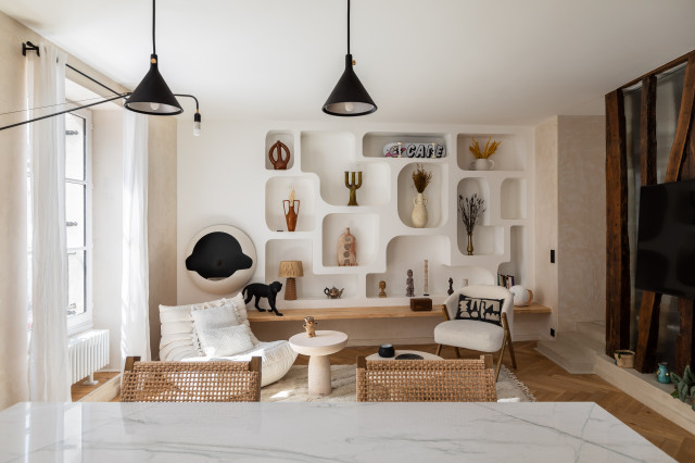 Fa Studio modern-vardagsrum