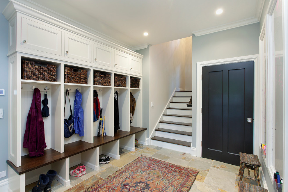 Photo of a contemporary mudroom in Other.
