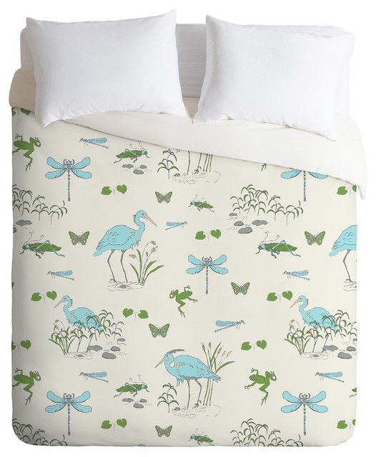 Rachelle Roberts Riverside Creatures Duvet Cover