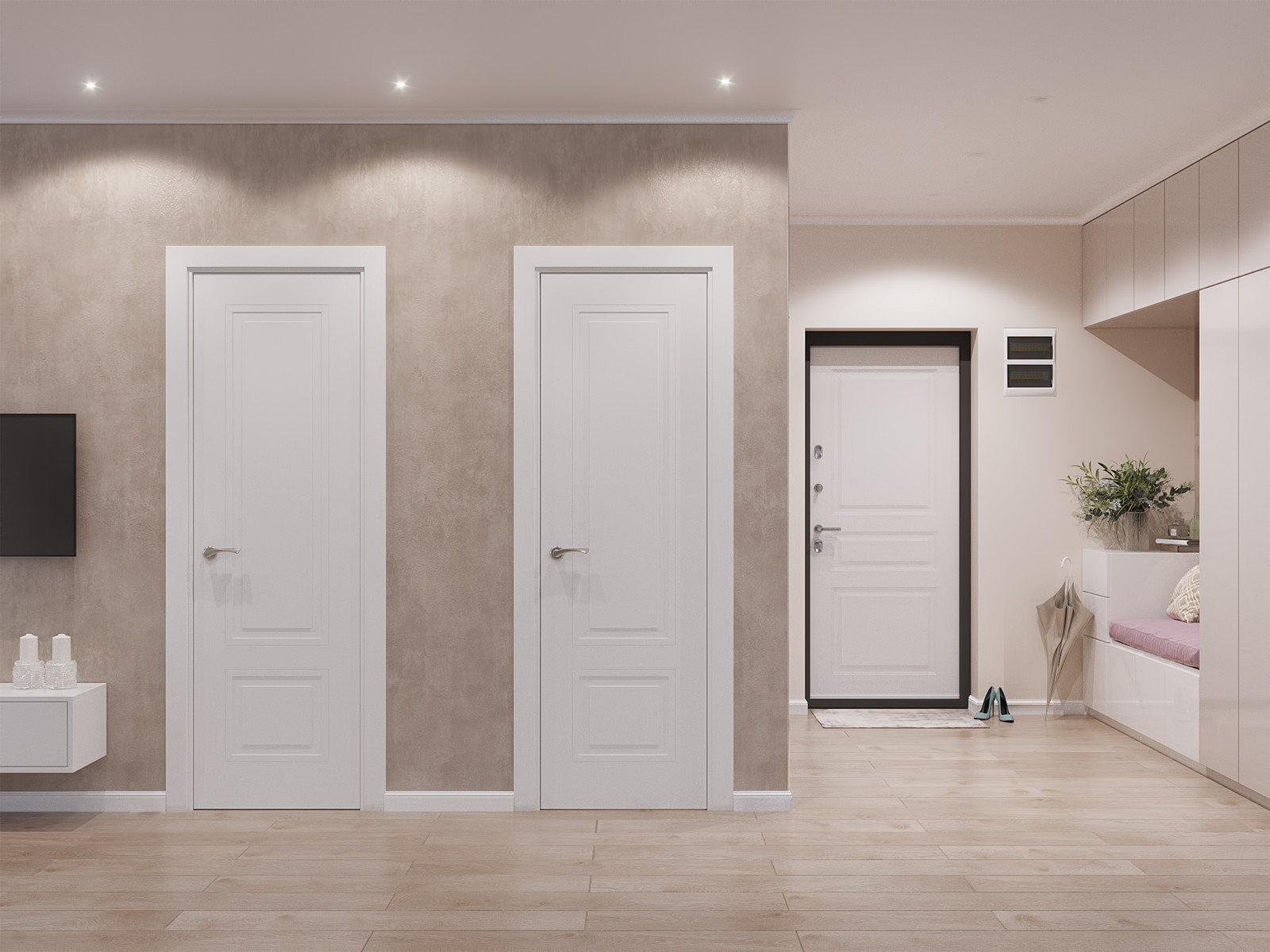 Бюджетный дизайн 3-ком. квартиры